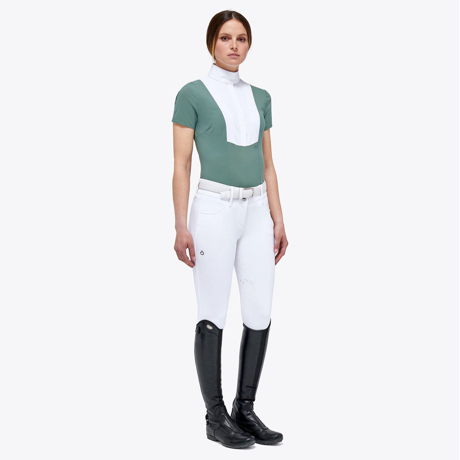 Cavalleria Toscana Hunter shirt EMERALD GREY-2