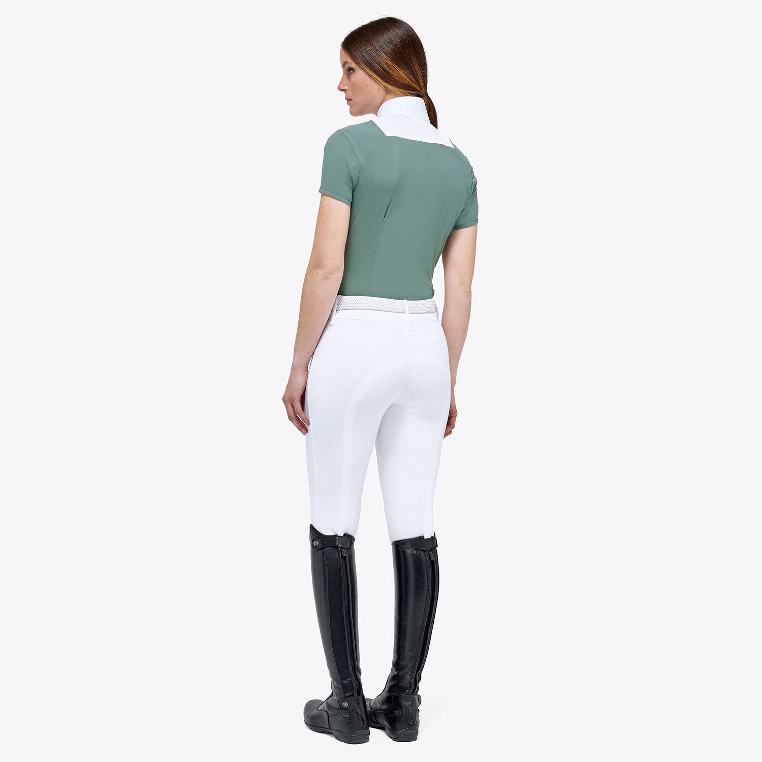 Cavalleria Toscana Hunter shirt EMERALD GREY-3