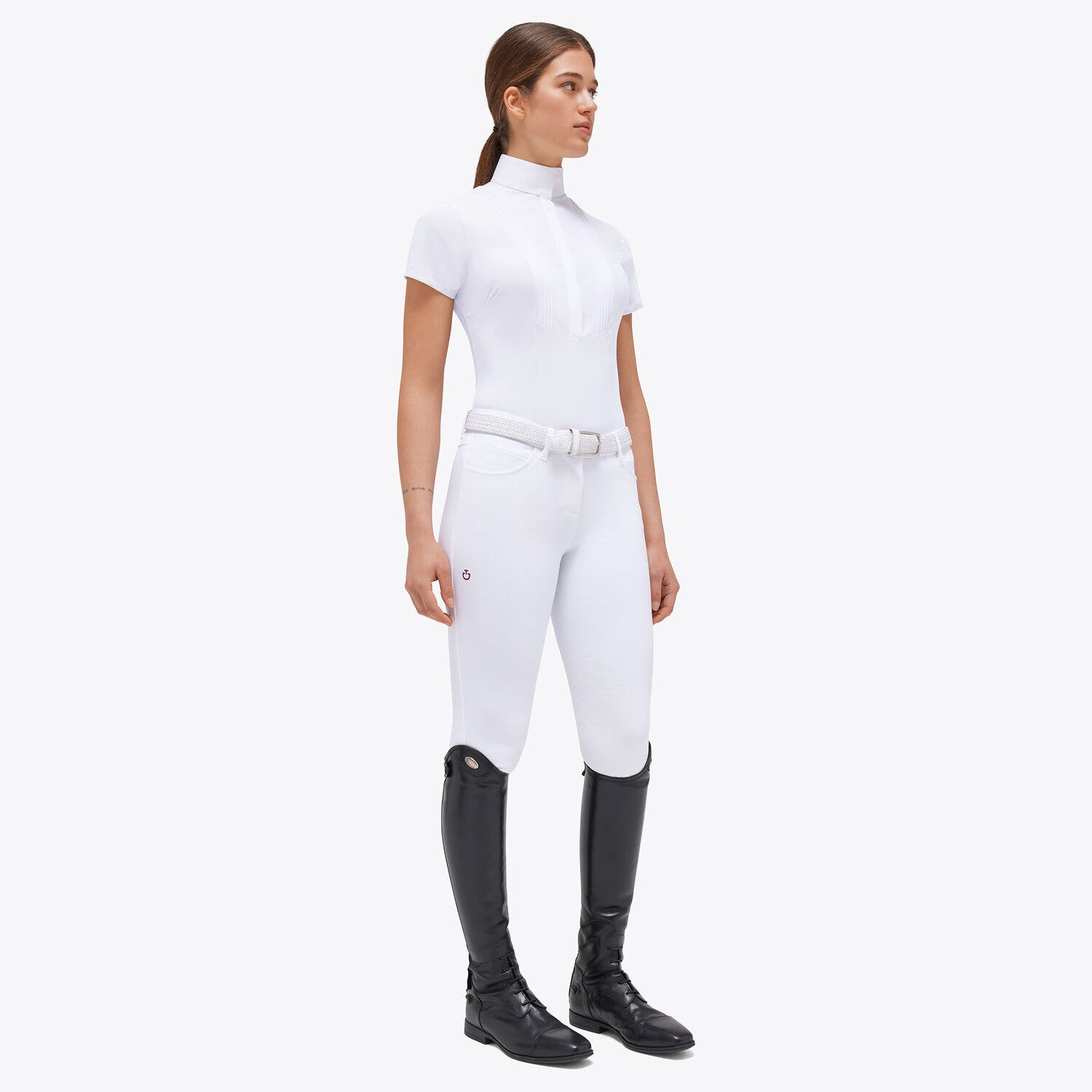 Cavalleria Toscana Women's competition shirt WHITE-1