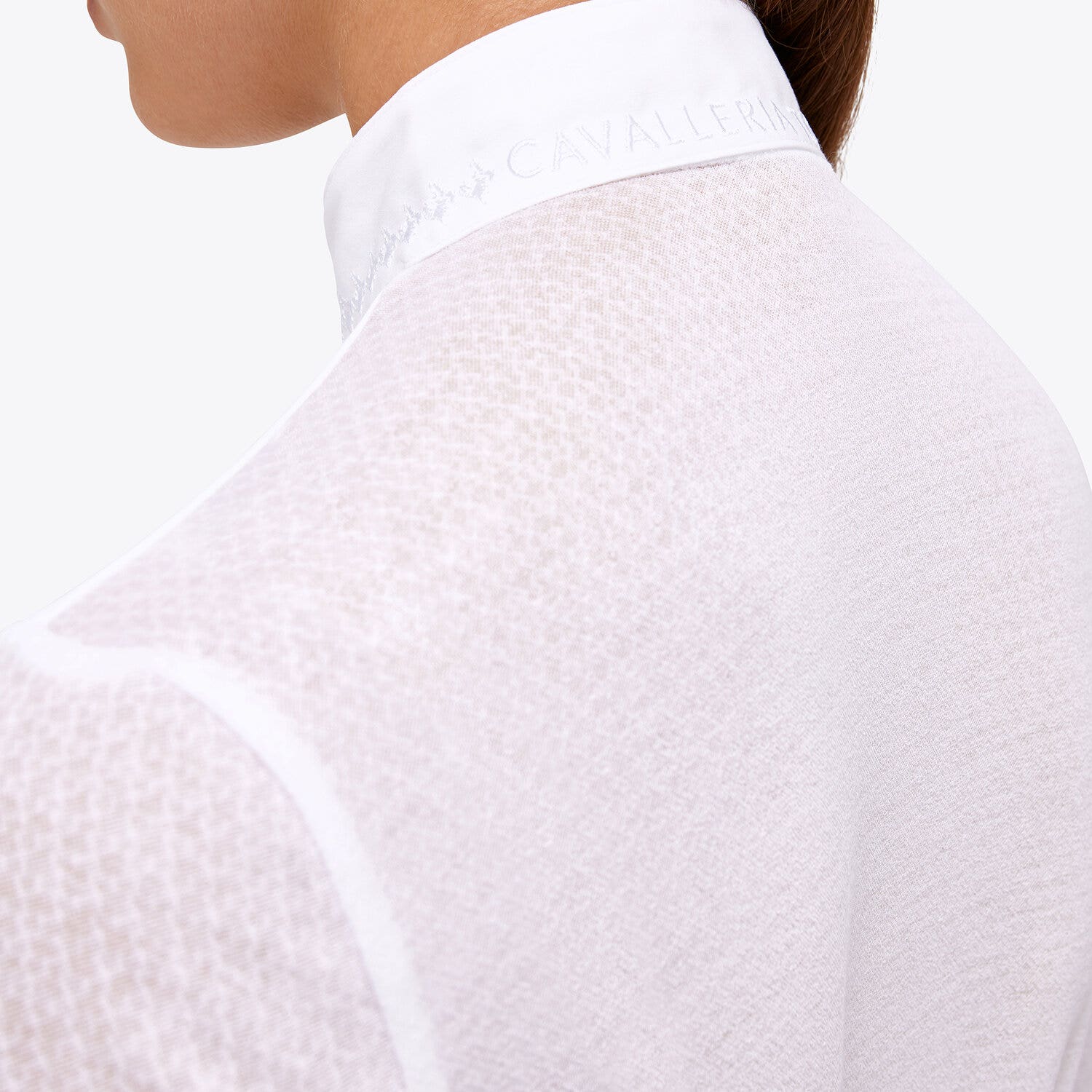 Cavalleria Toscana Women’s jersey show shirt WHITE-3
