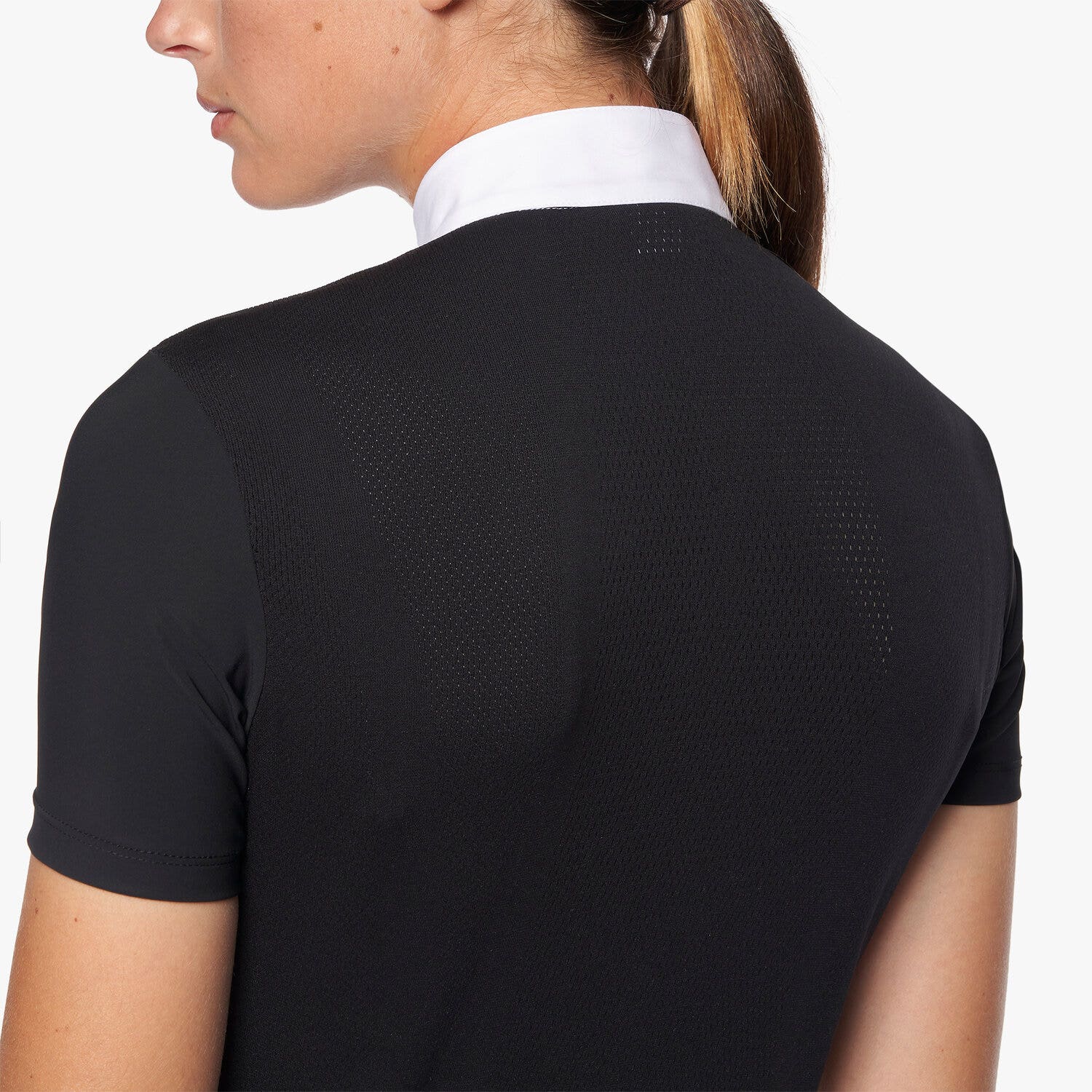 Cavalleria Toscana Women’s cotton poplin show shirt BLACK-5