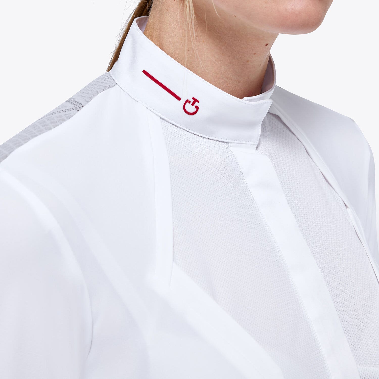 Cavalleria Toscana Women’s technical knit shirt WHITE-7