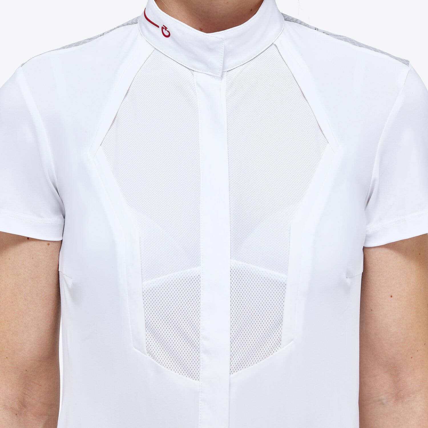 Cavalleria Toscana Women’s technical knit shirt WHITE-7