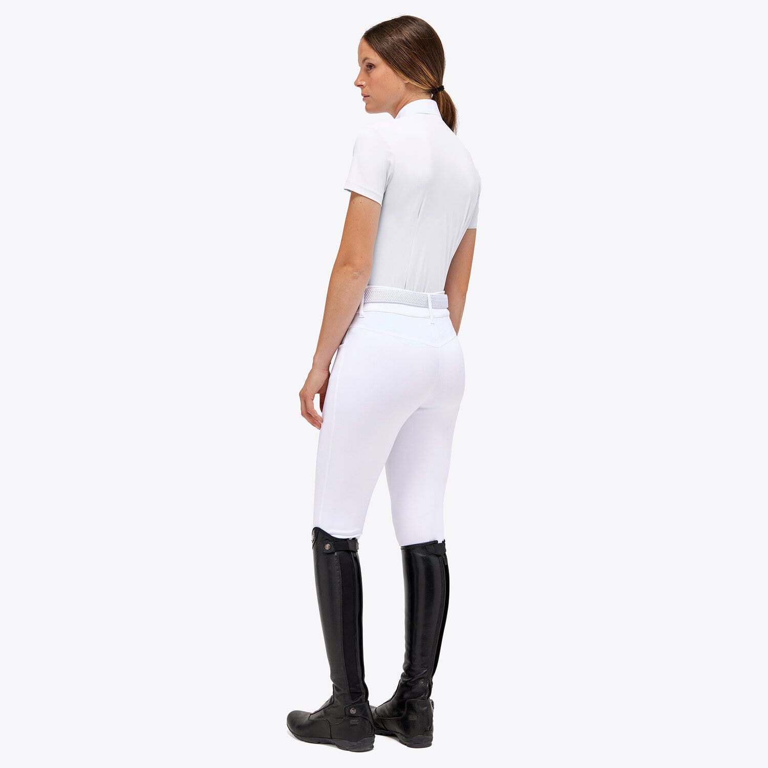 Cavalleria Toscana Women's Jersey Competition Shirt WHITE-2