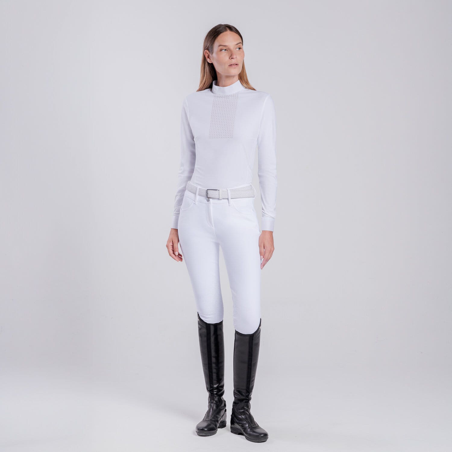Cavalleria Toscana CAMICIA REVOLUTION PERFORATA DA DONNA WHITE-1