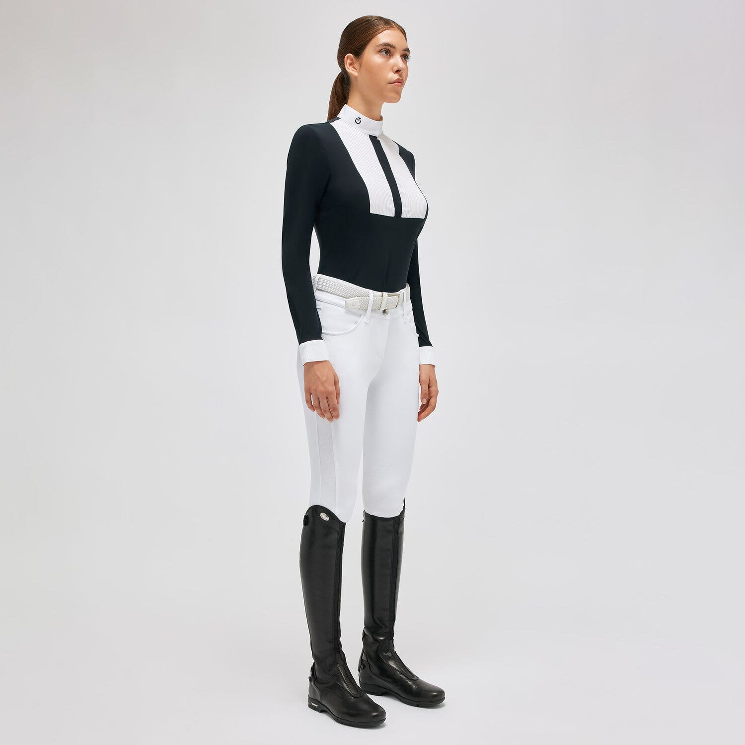 Cavalleria Toscana Women's competition shirt NAVY-1