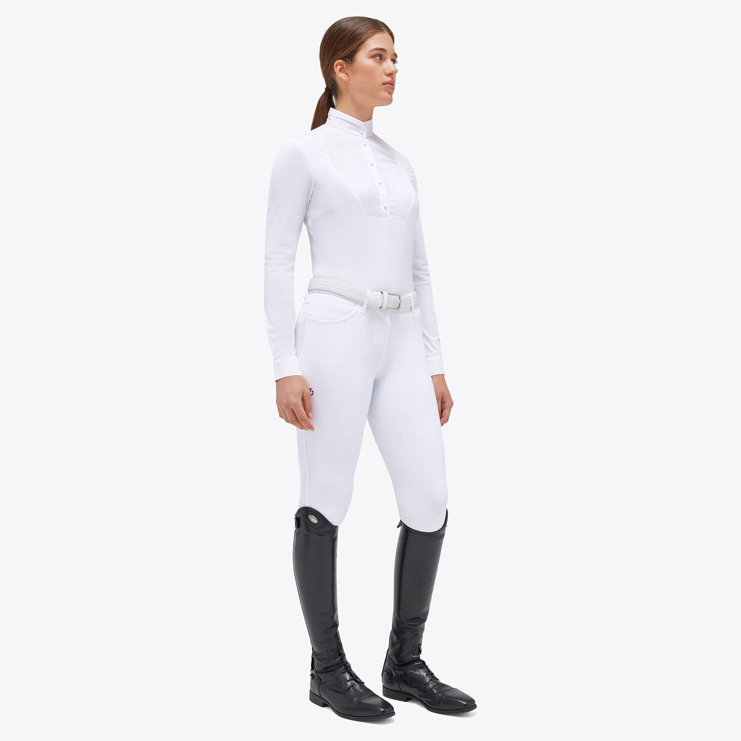 Cavalleria Toscana Women's competition shirt WHITE-1