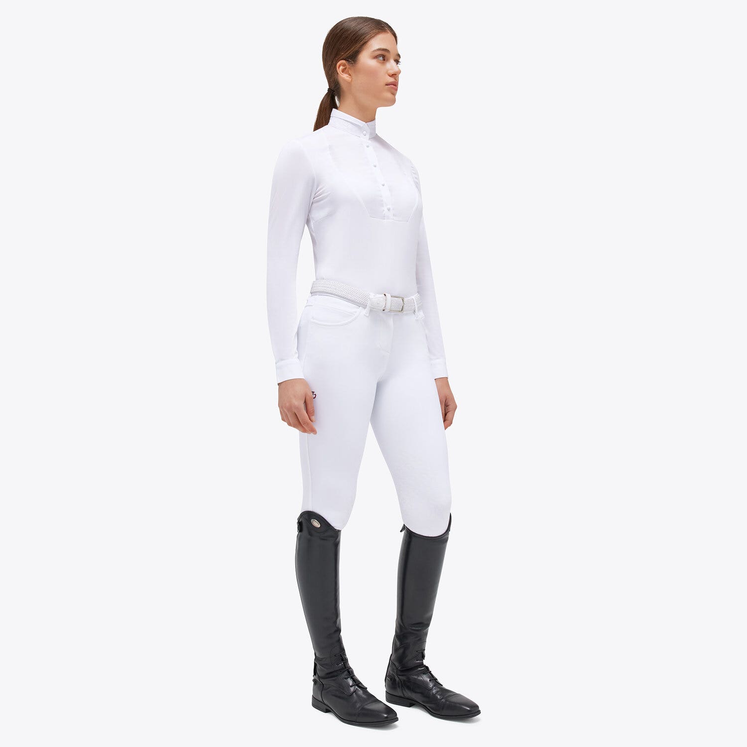 Cavalleria Toscana Women's competition shirt WHITE-4