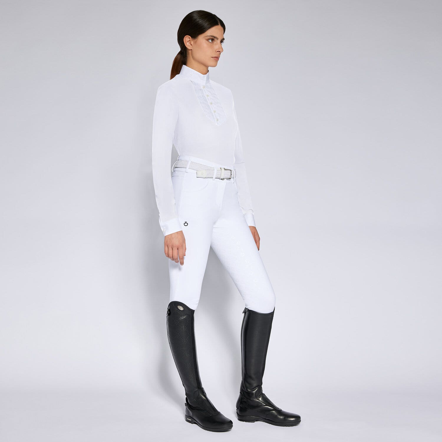 Cavalleria Toscana Women's competition shirt WHITE-1