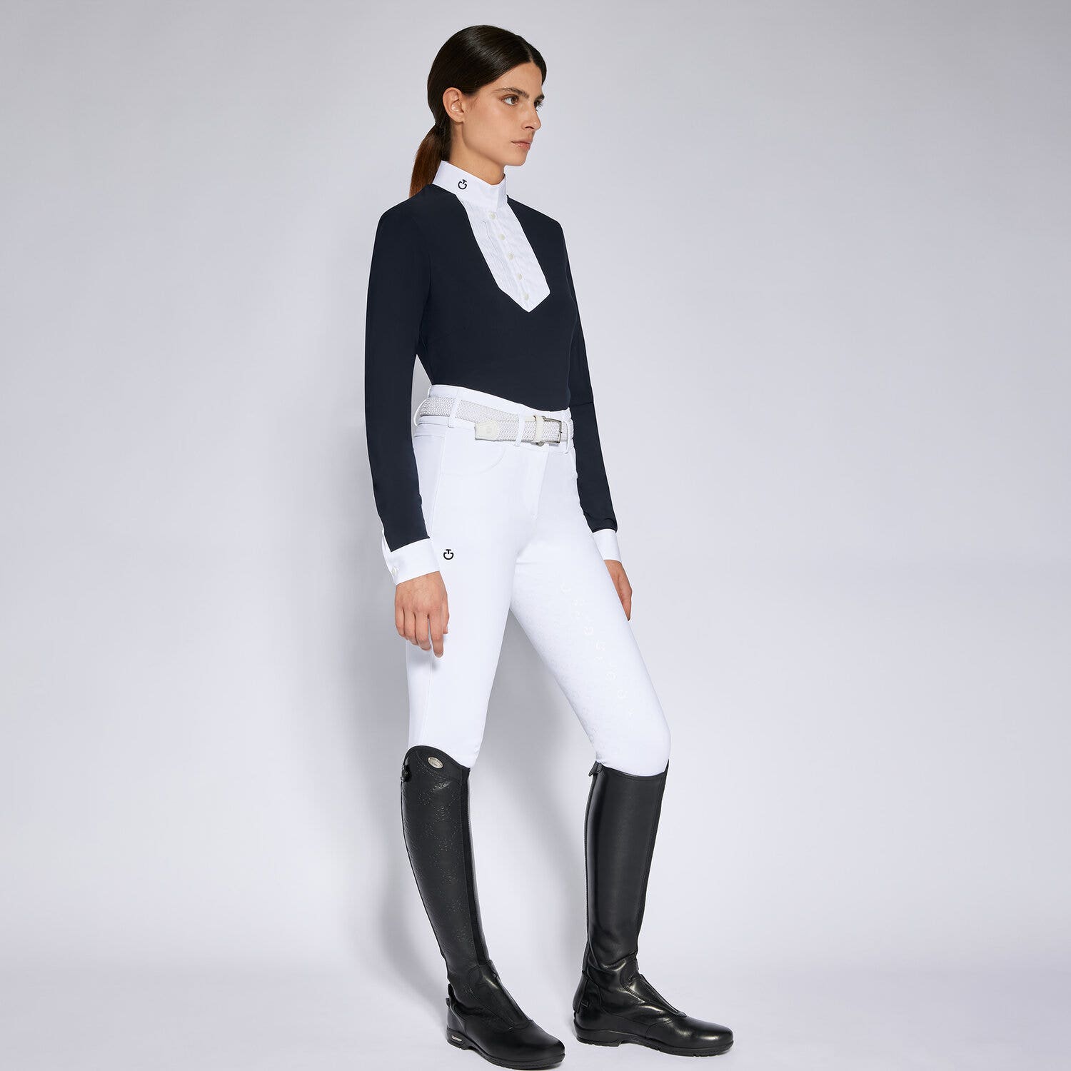 Cavalleria Toscana Women's competition shirt NAVY-1