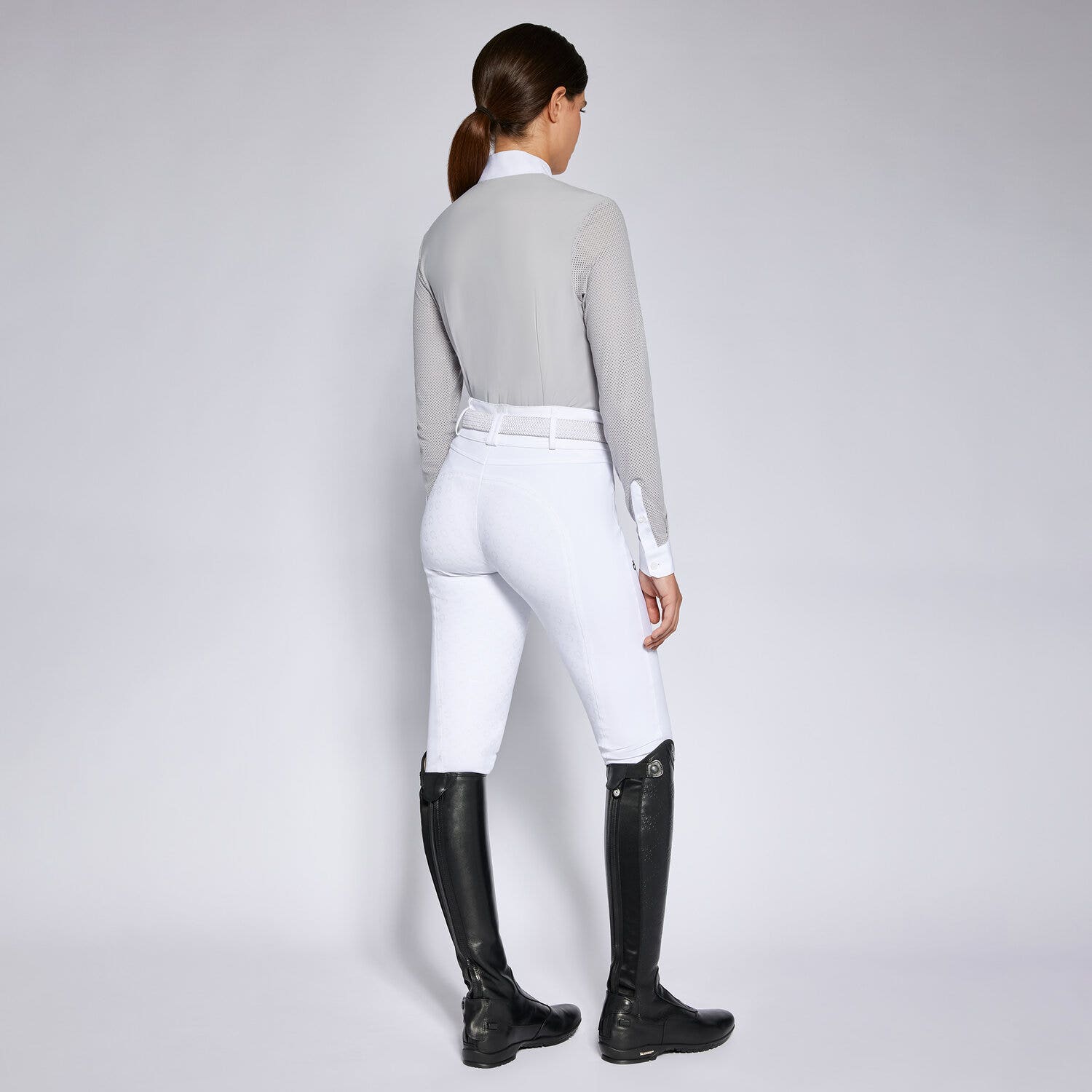 Cavalleria Toscana Women's competition shirt LIGHT GREY-2