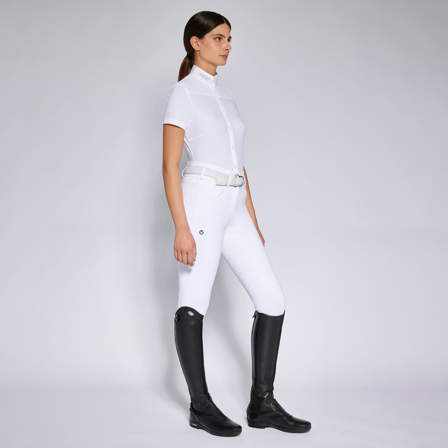 Cavalleria Toscana Women's competition shirt WHITE-1