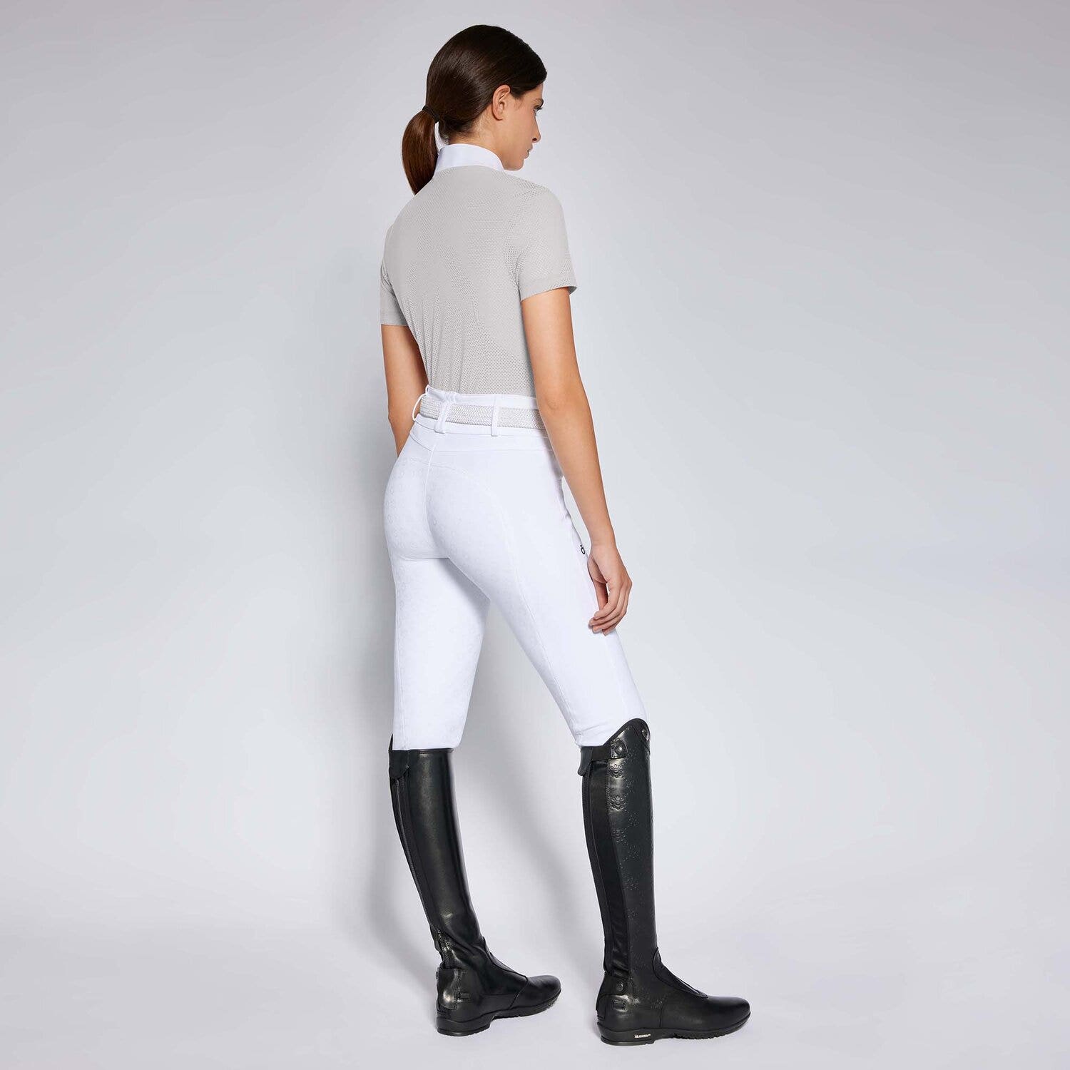 Cavalleria Toscana Women's competition shirt LIGHT GREY-2