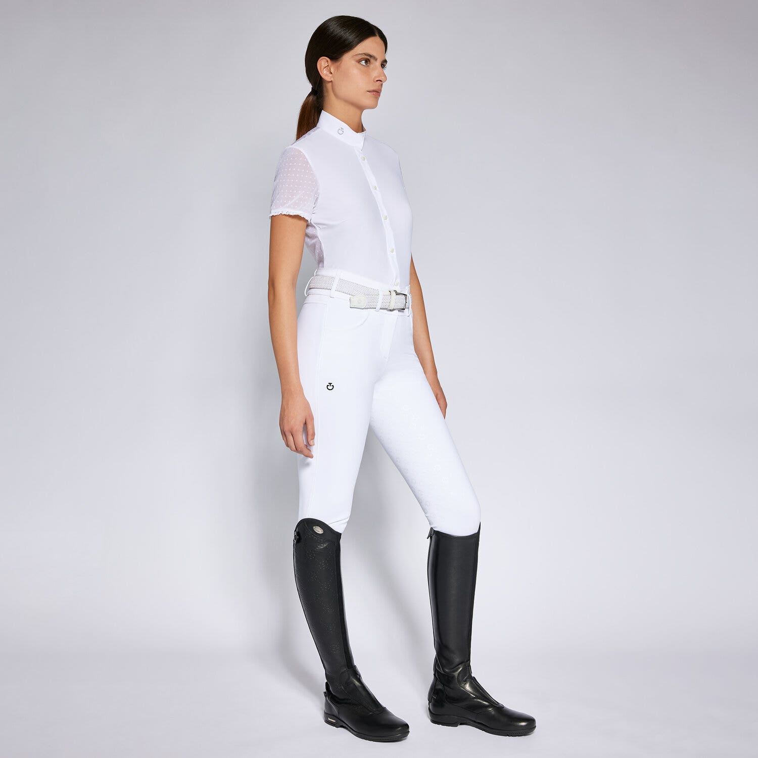 Cavalleria Toscana Women's competition shirt WHITE-1