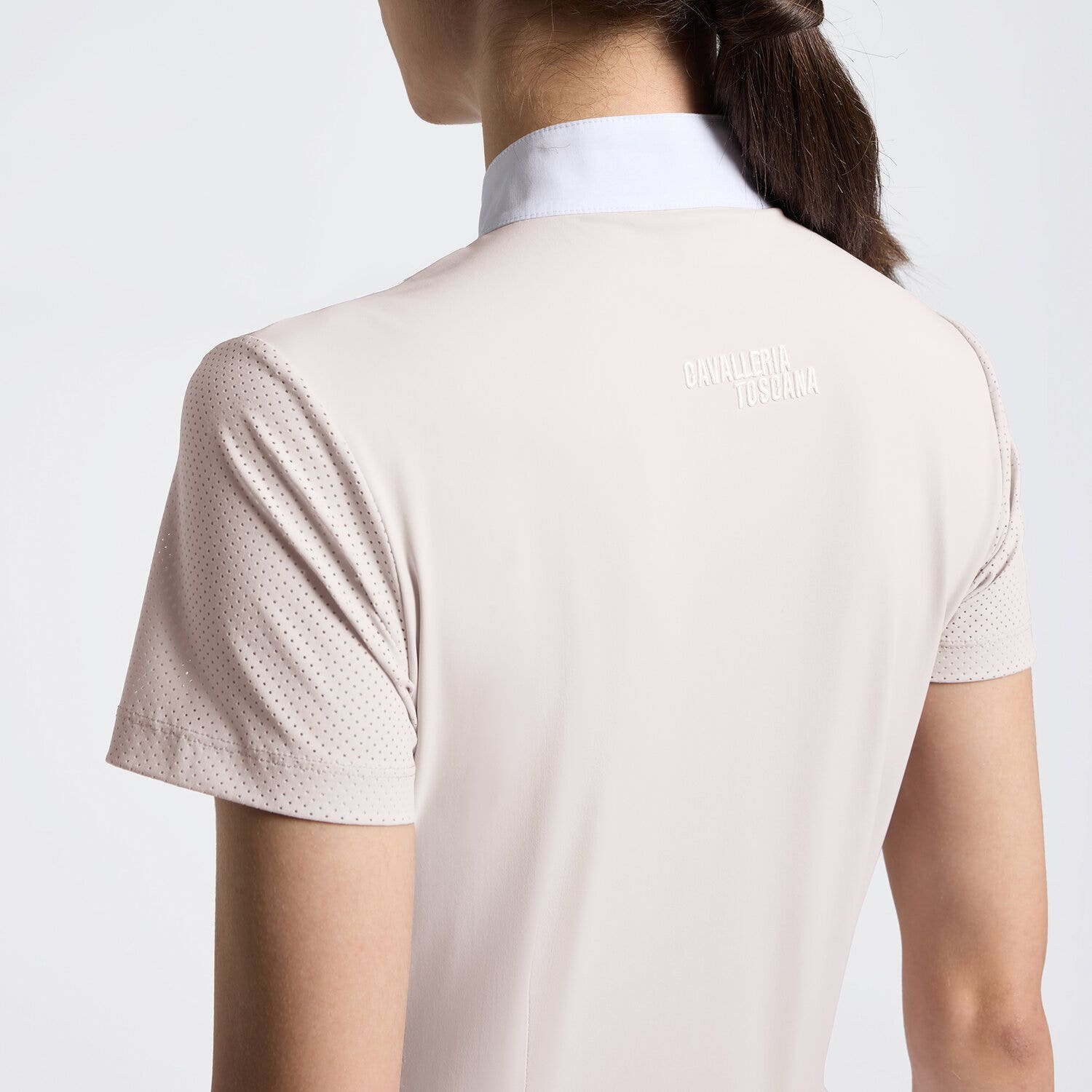 Women's Short Sleeve Perforated Riding Shirt | Cavalleria Toscana