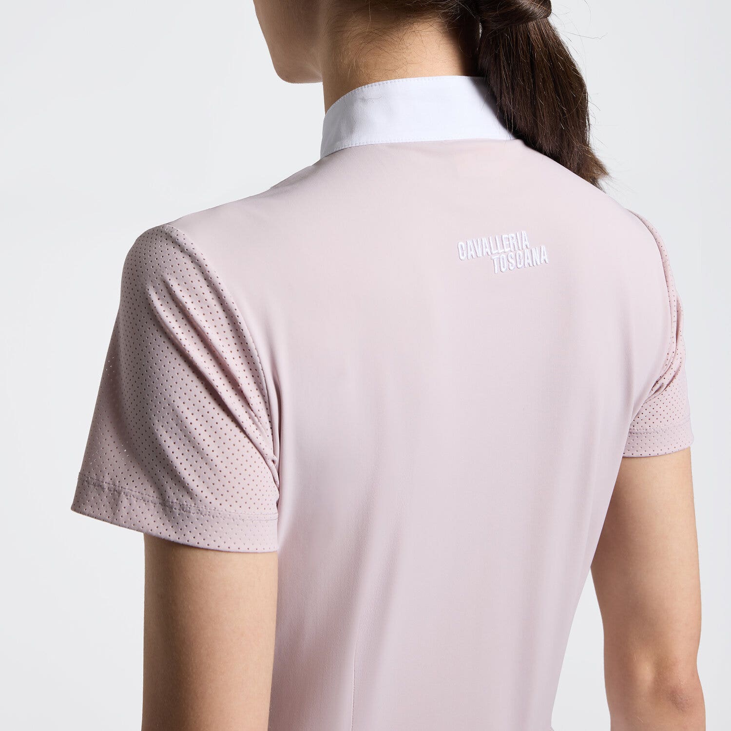 Women's Short Sleeve Perforated Riding Shirt | Cavalleria Toscana