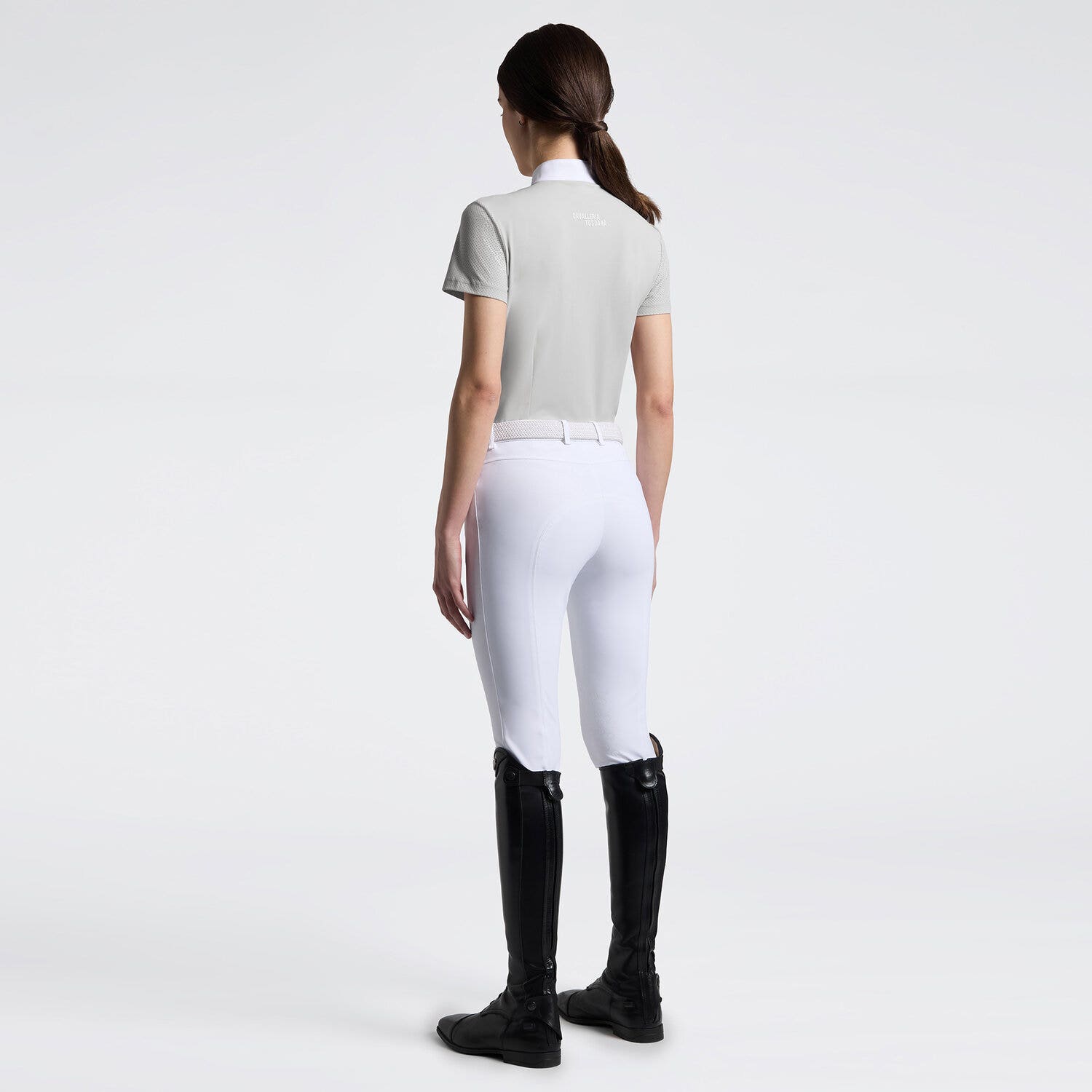 Women's Short Sleeve Perforated Riding Shirt | Cavalleria Toscana