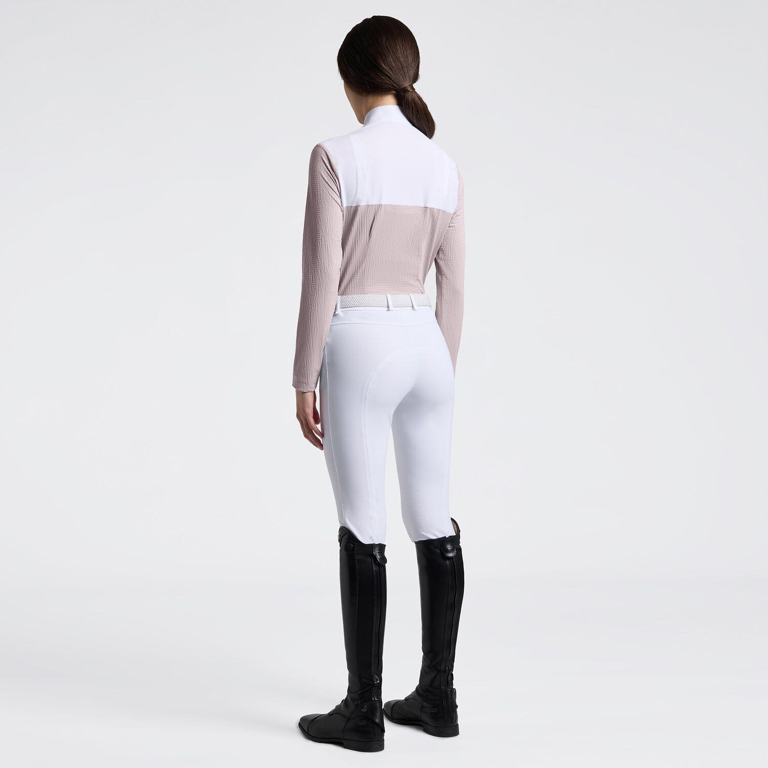 Women's Long Sleeve Riding Shirt in Jersey | Cavalleria Toscana