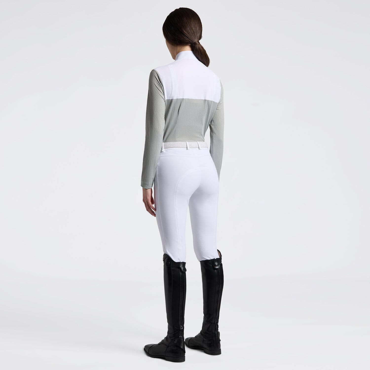 Women's Long Sleeve Riding Shirt in Jersey | Cavalleria Toscana