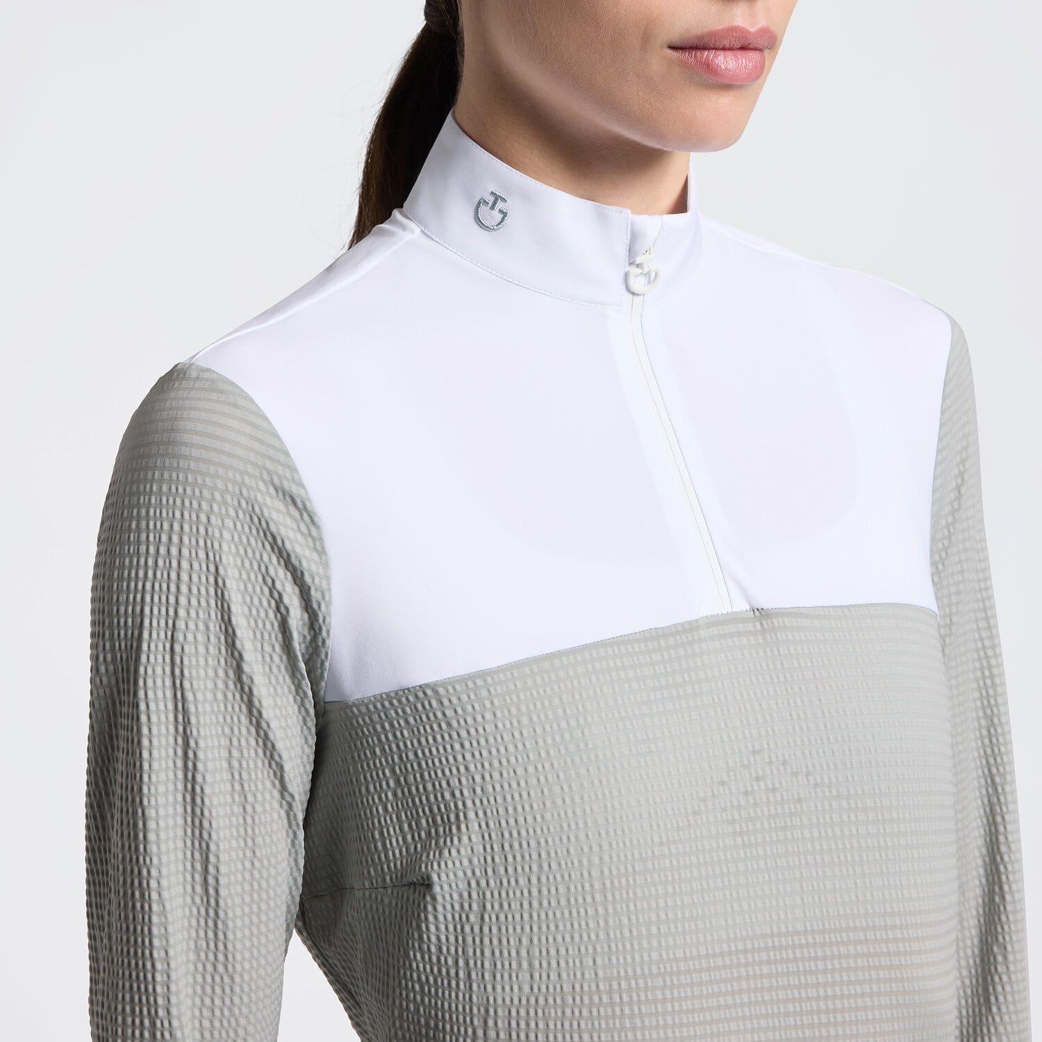 Women's Long Sleeve Riding Shirt in Jersey | Cavalleria Toscana