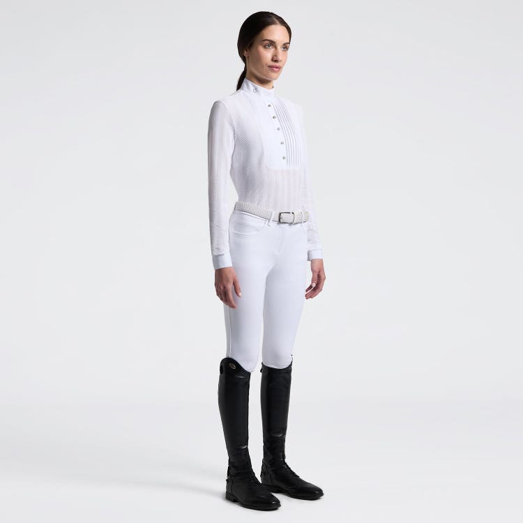 Women's Long Sleeve Riding Shirt in Jersey | Cavalleria Toscana