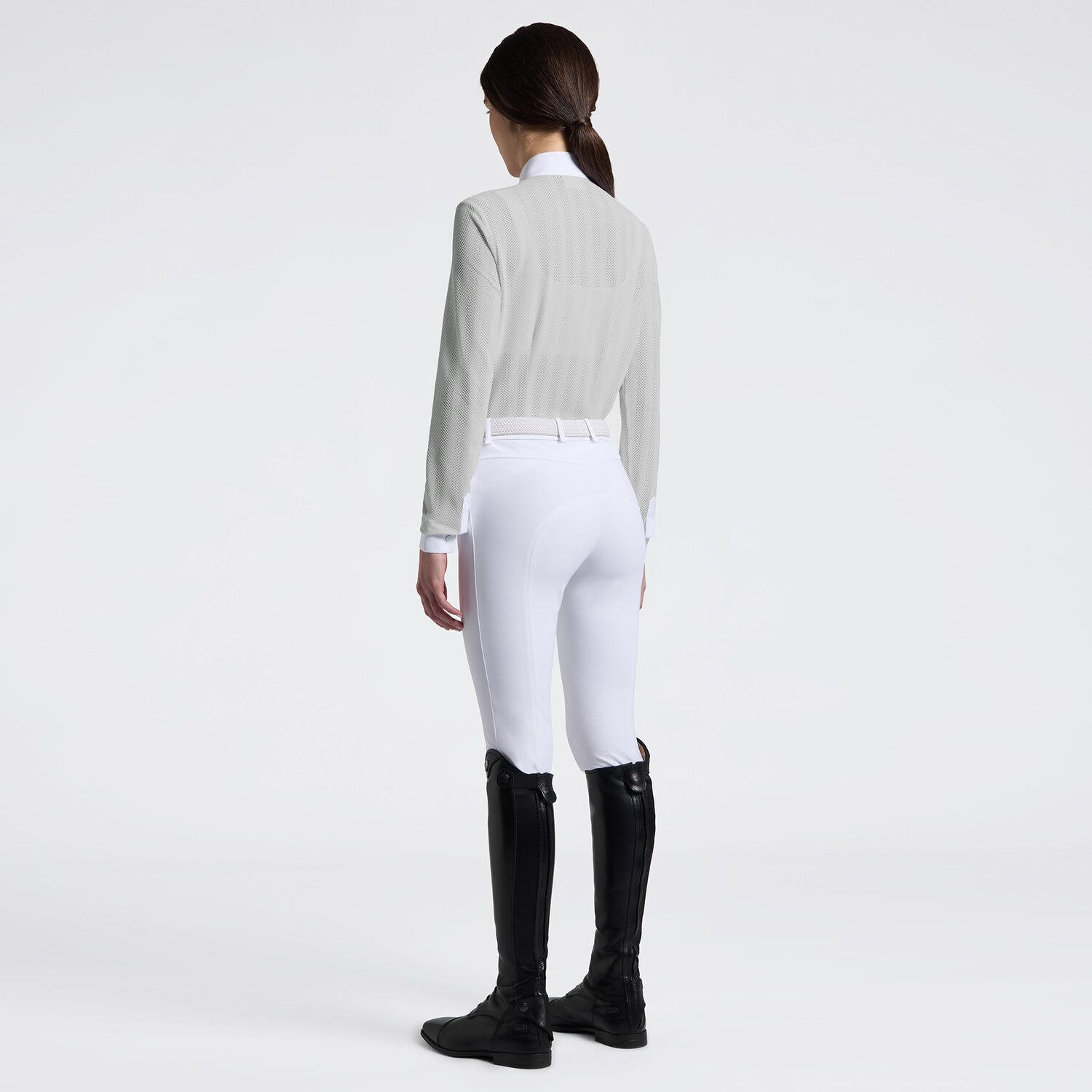 Women's Long Sleeve Riding Shirt in Jersey | Cavalleria Toscana