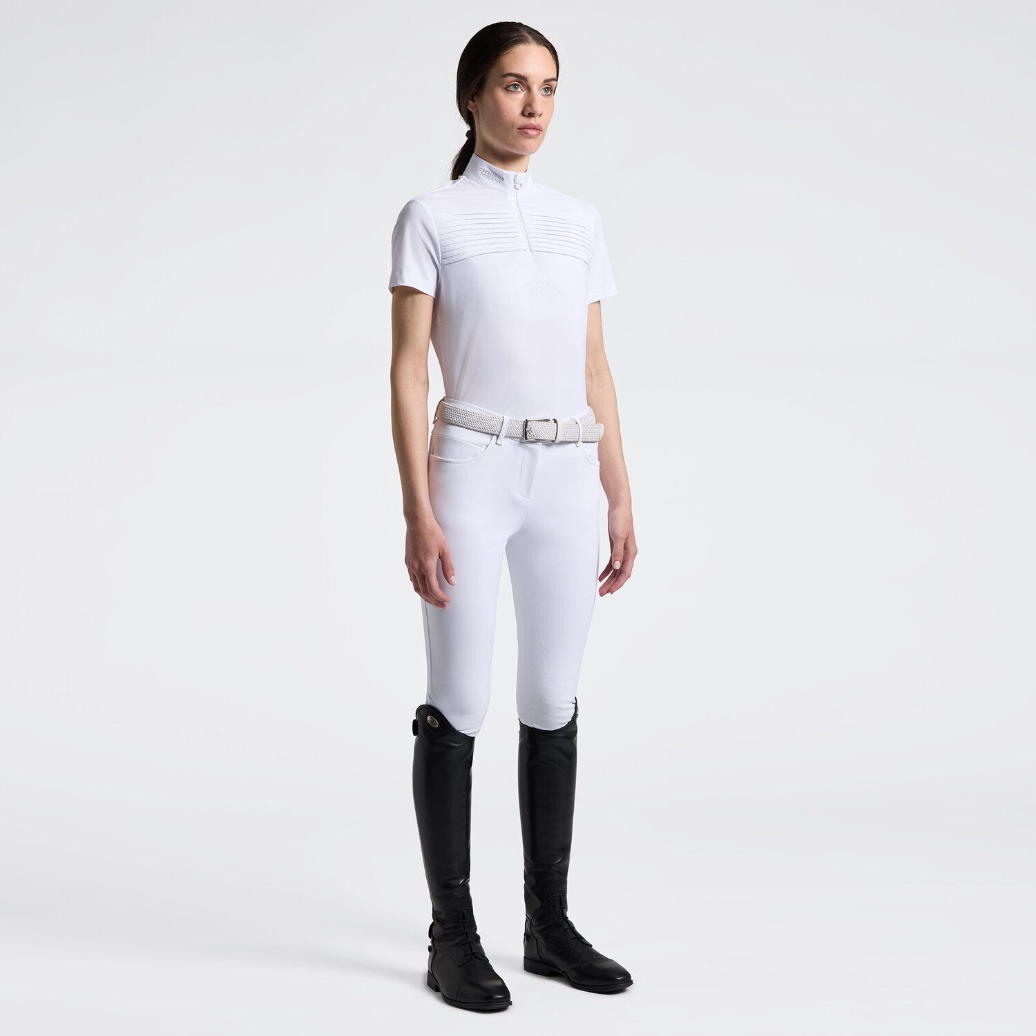 Women's Long Sleeve Pleated Riding Shirt | Cavalleria Toscana