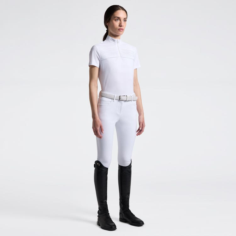 Women's Long Sleeve Pleated Riding Shirt | Cavalleria Toscana