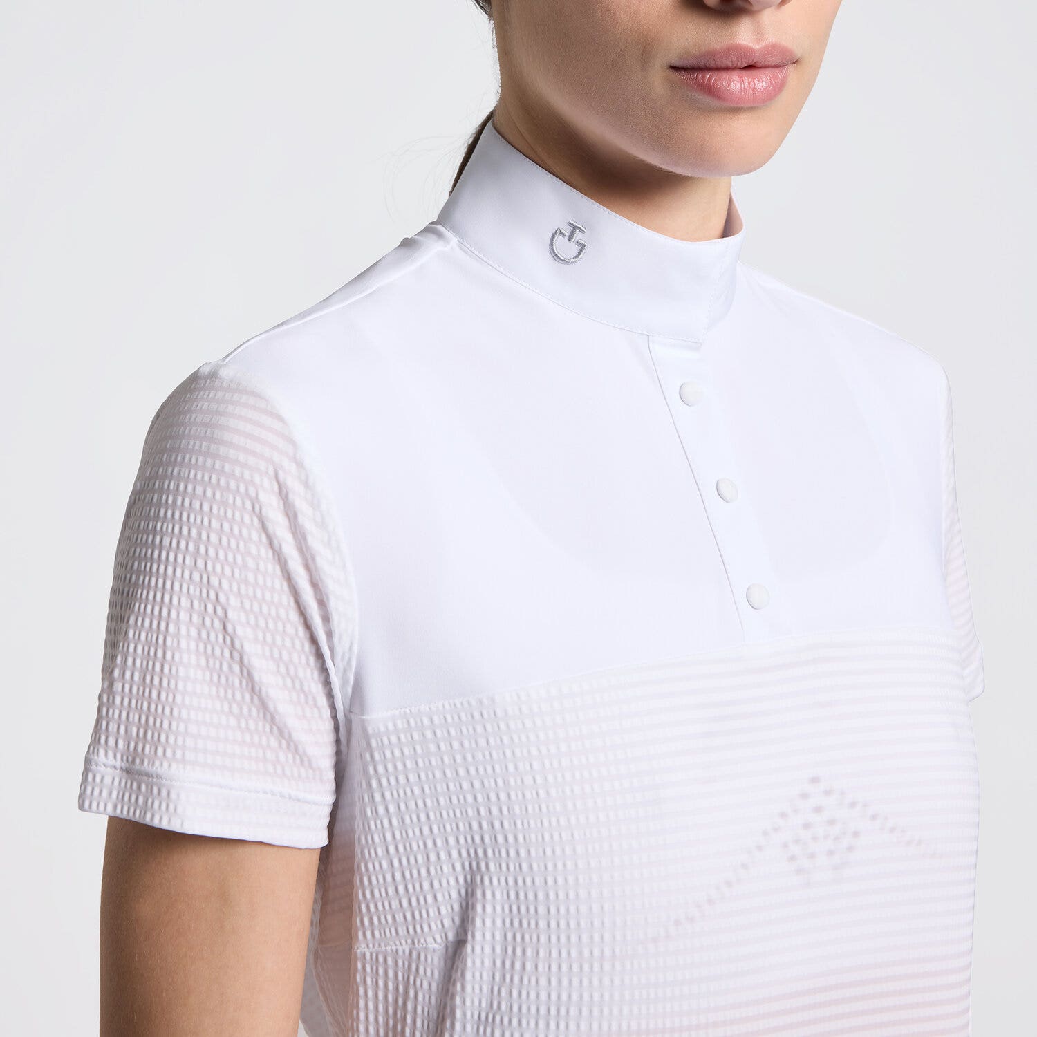 Women's Short Sleeve Riding Shirt in Jersey | Cavalleria Toscana
