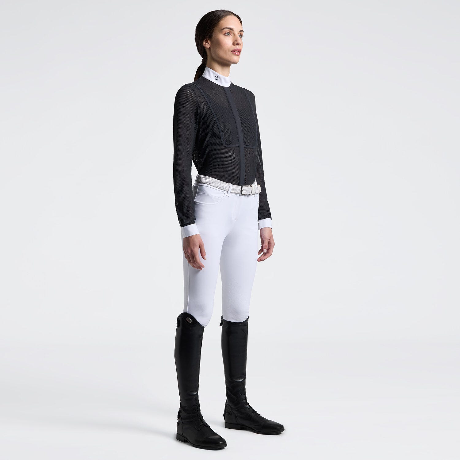 Women's Long-Sleeve Perforated Competition Shirt | Cavalleria Toscana