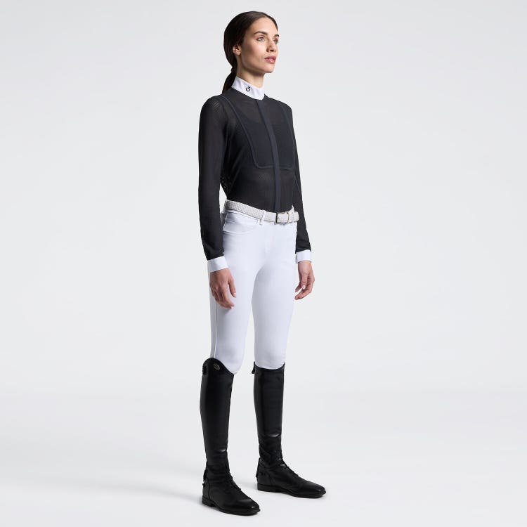 Women's Long-Sleeve Perforated Competition Shirt | Cavalleria Toscana