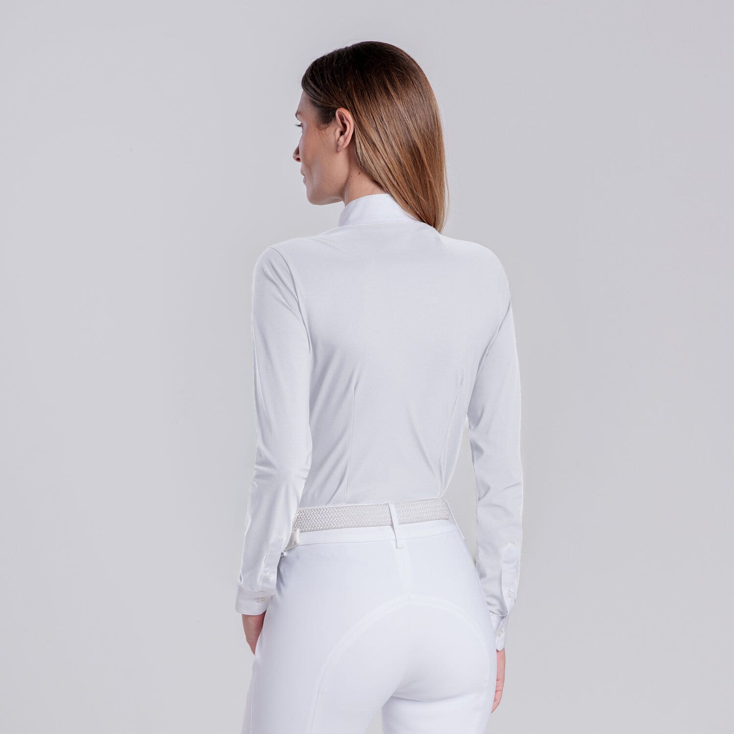 Cavalleria Toscana CAMICIA DA CONCORSO CON INSERTI PERFORATI DA DONNA WHITE-3