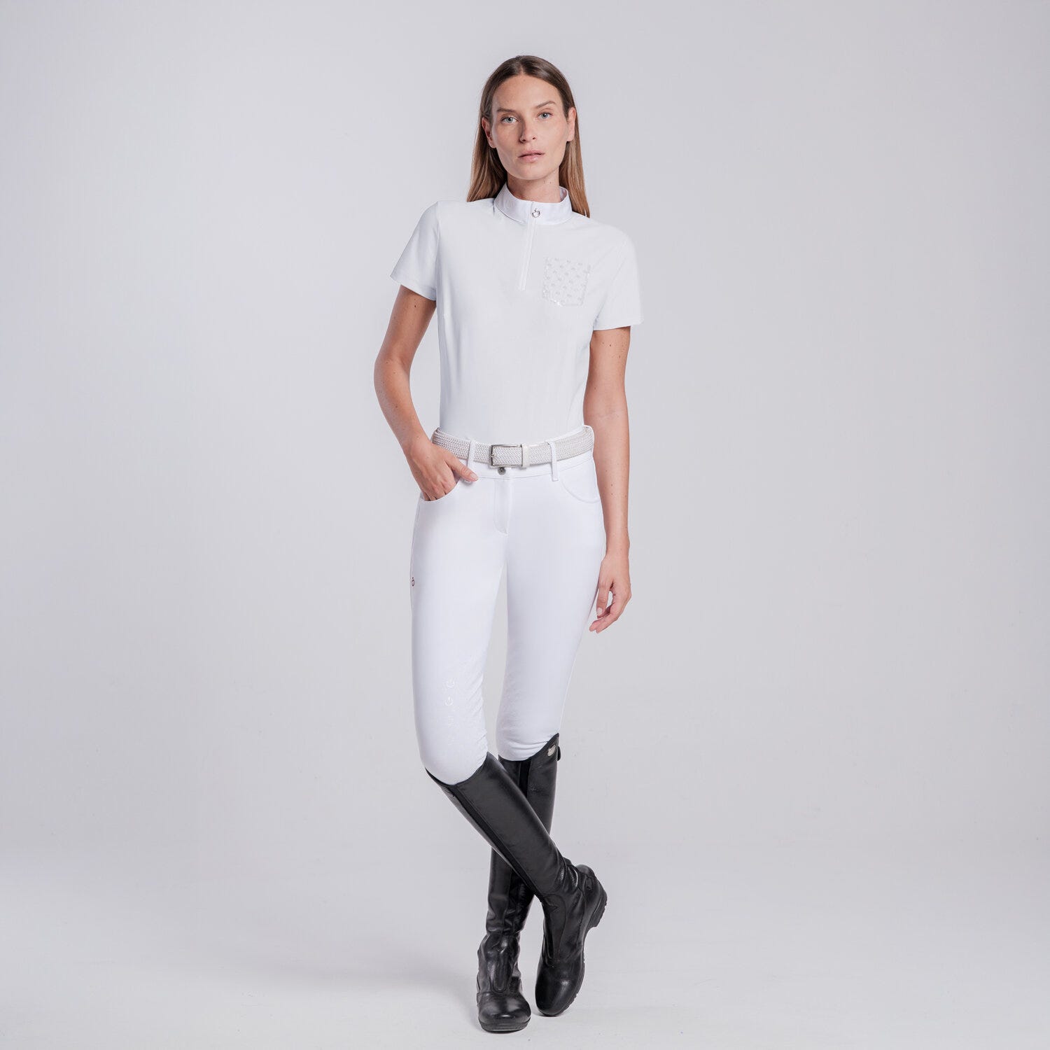 Women’s competition shirt with sequin pocket