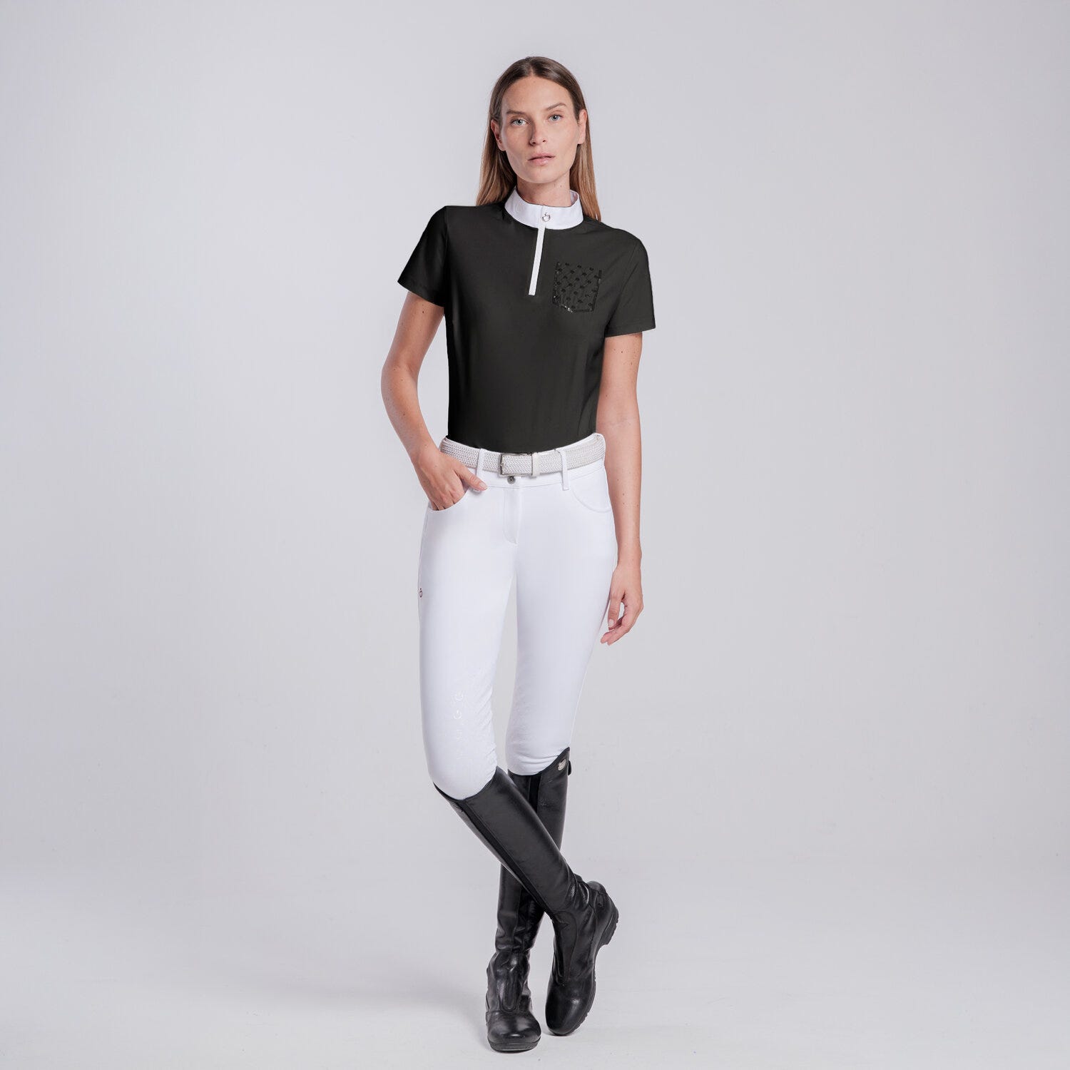 Women’s competition shirt with sequin pocket
