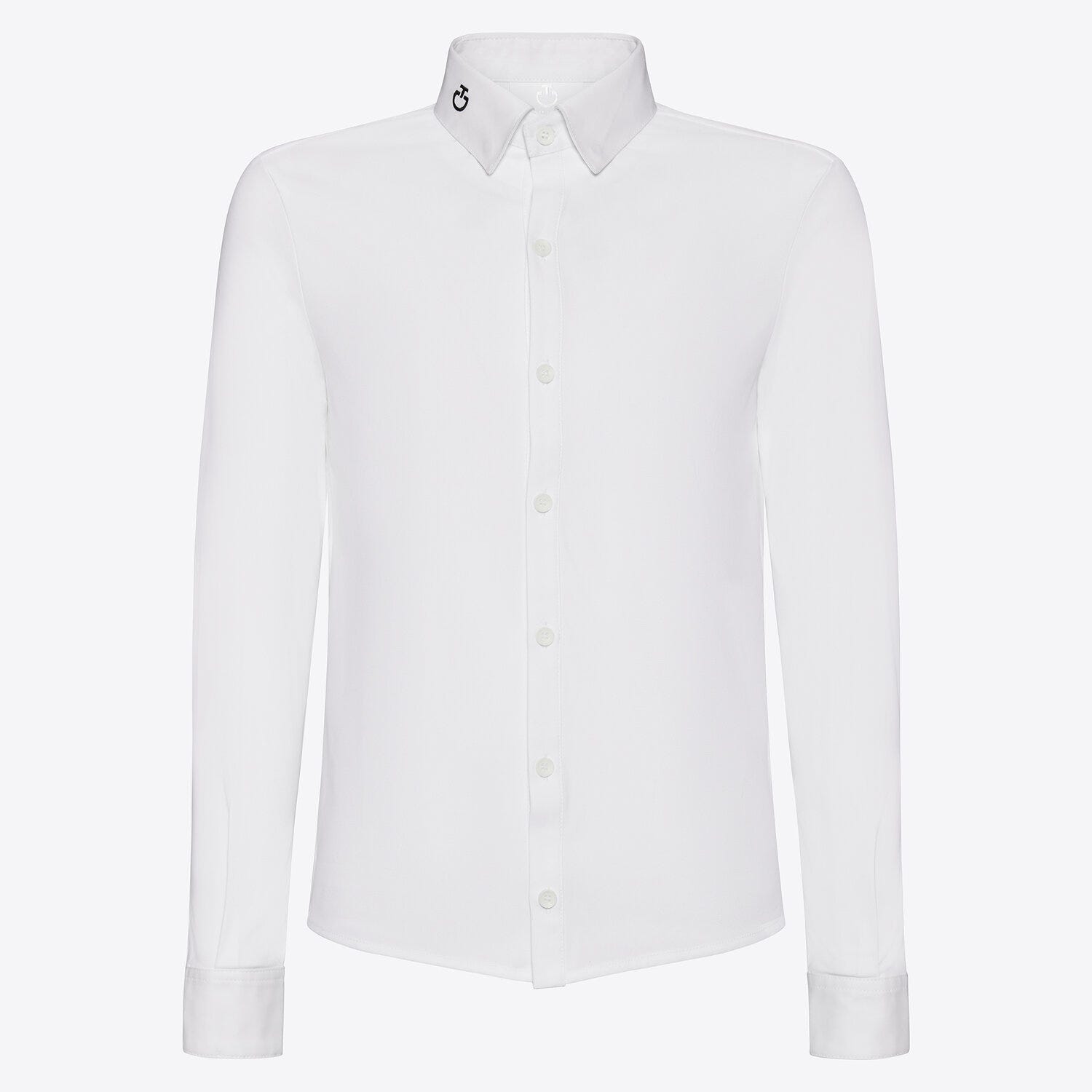 Cavalleria Toscana Boy's Competition Shirt in Technical Piquet with Button