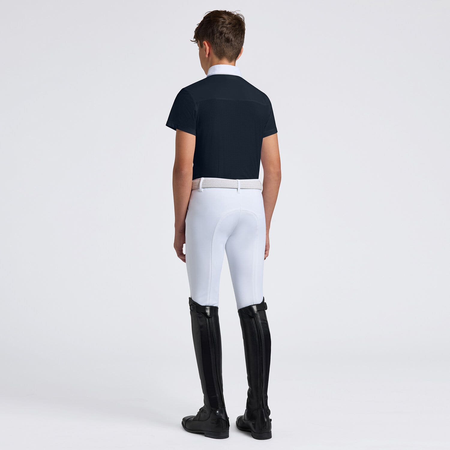 Cavalleria Toscana Cavalleria Toscana Boy's Competition Shirt NAVY-2