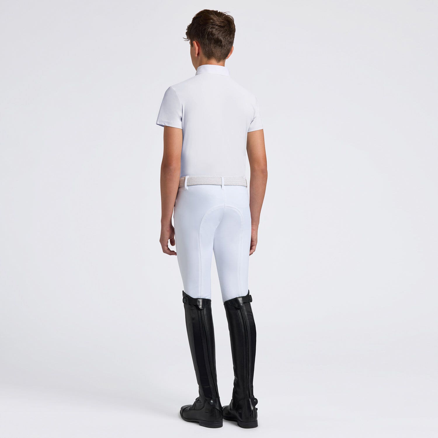 Cavalleria Toscana Cavalleria Toscana Boy's Competition Shirt WHITE-2