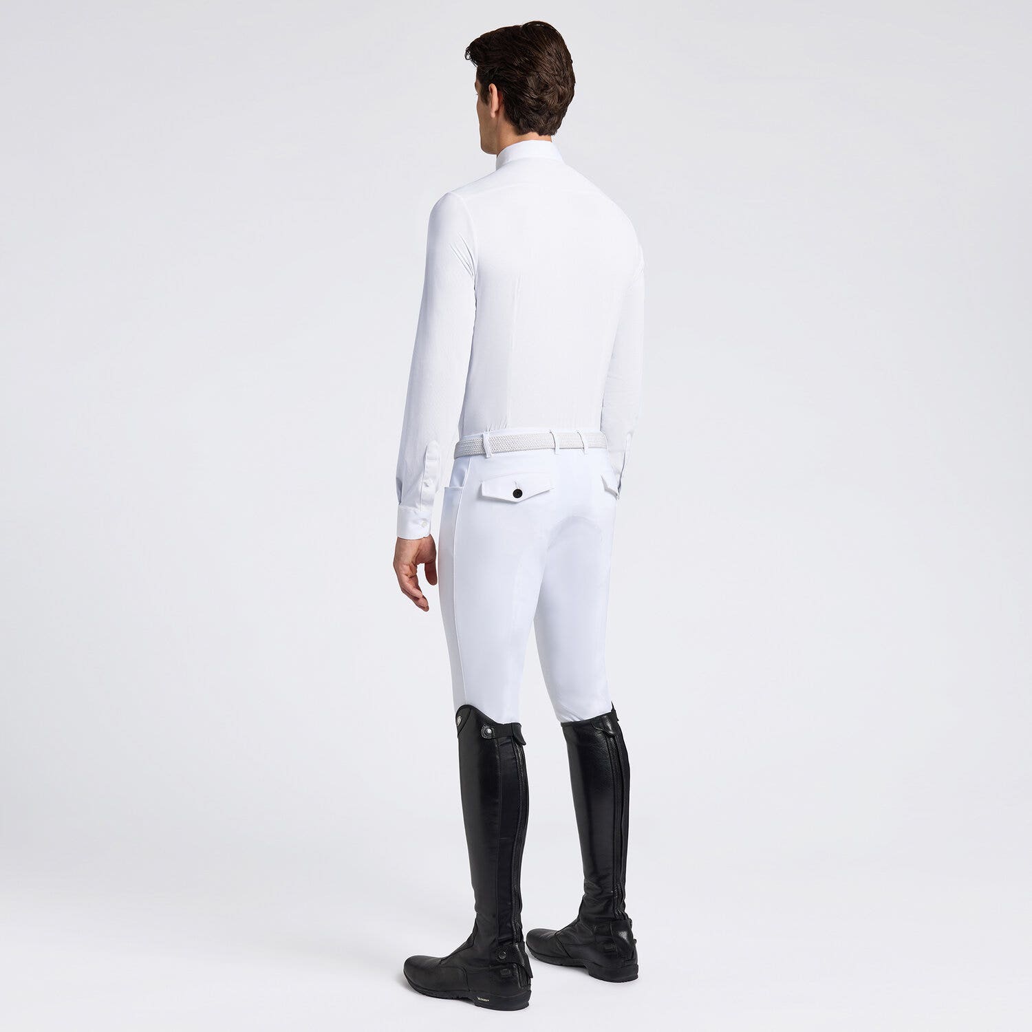 Cavalleria Toscana Cavalleria Toscana Men's Competition Shirt WHITE-2