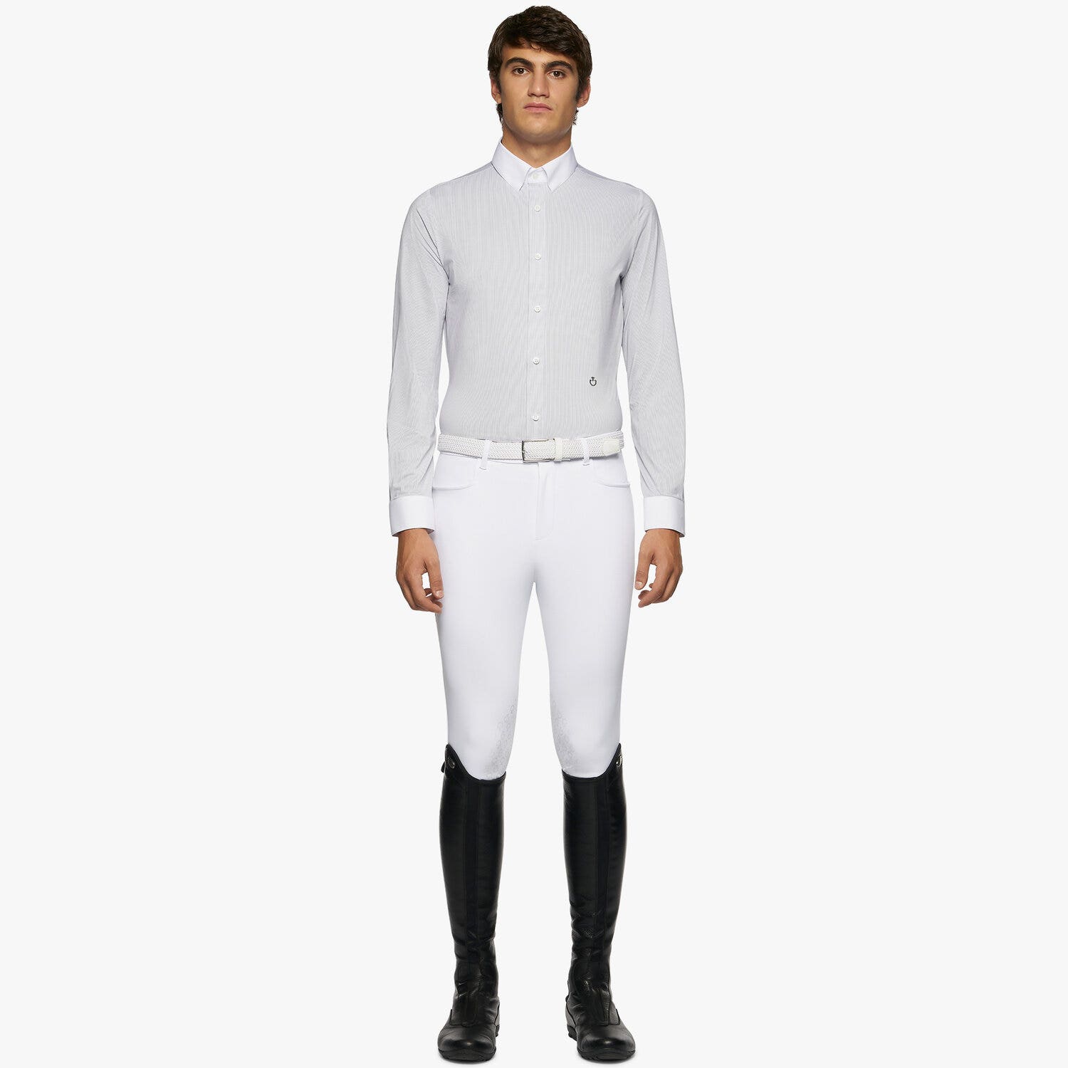 Cavalleria Toscana Men's button-down long-sleeved shirt. F009-1