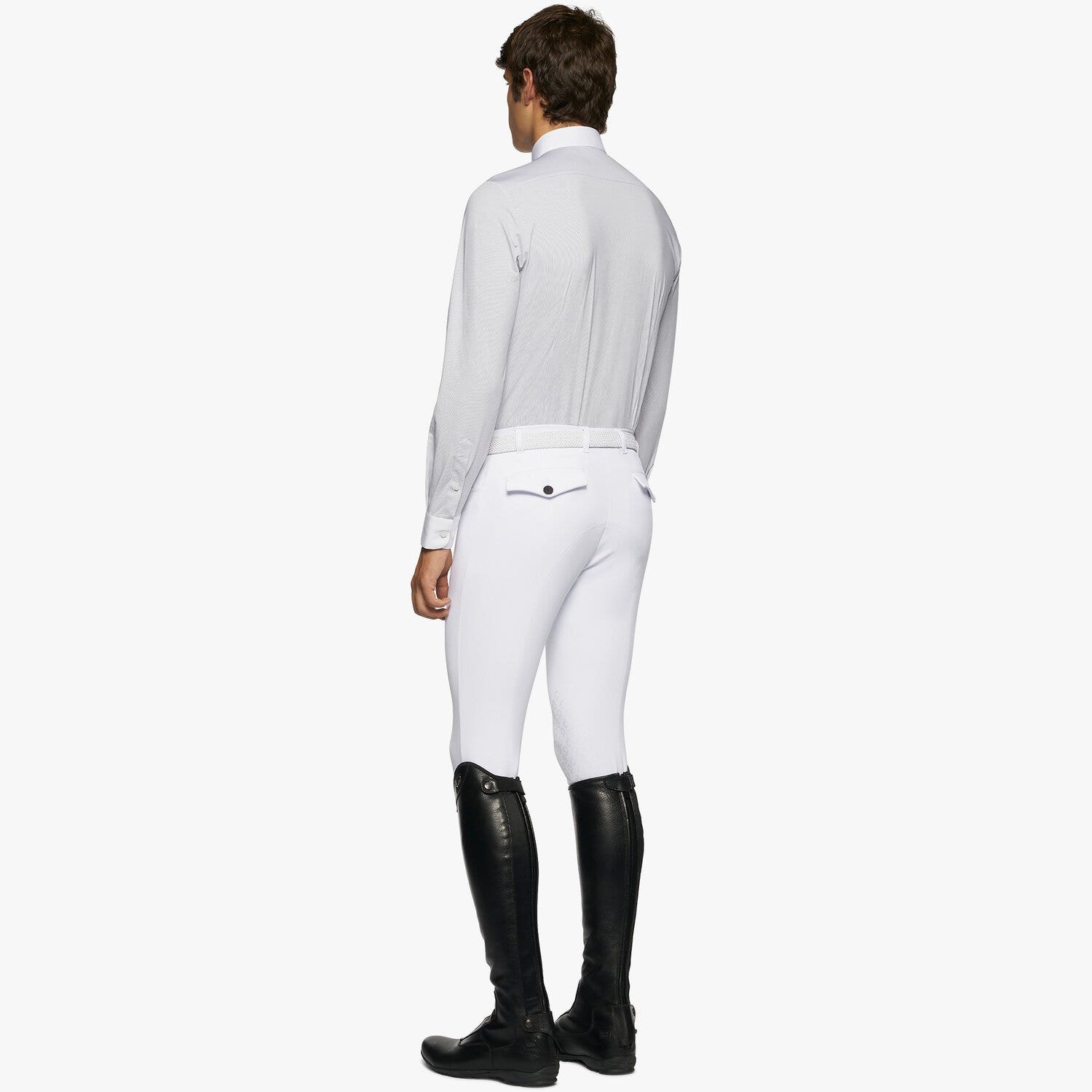 Cavalleria Toscana Men's button-down long-sleeved shirt. F009-3