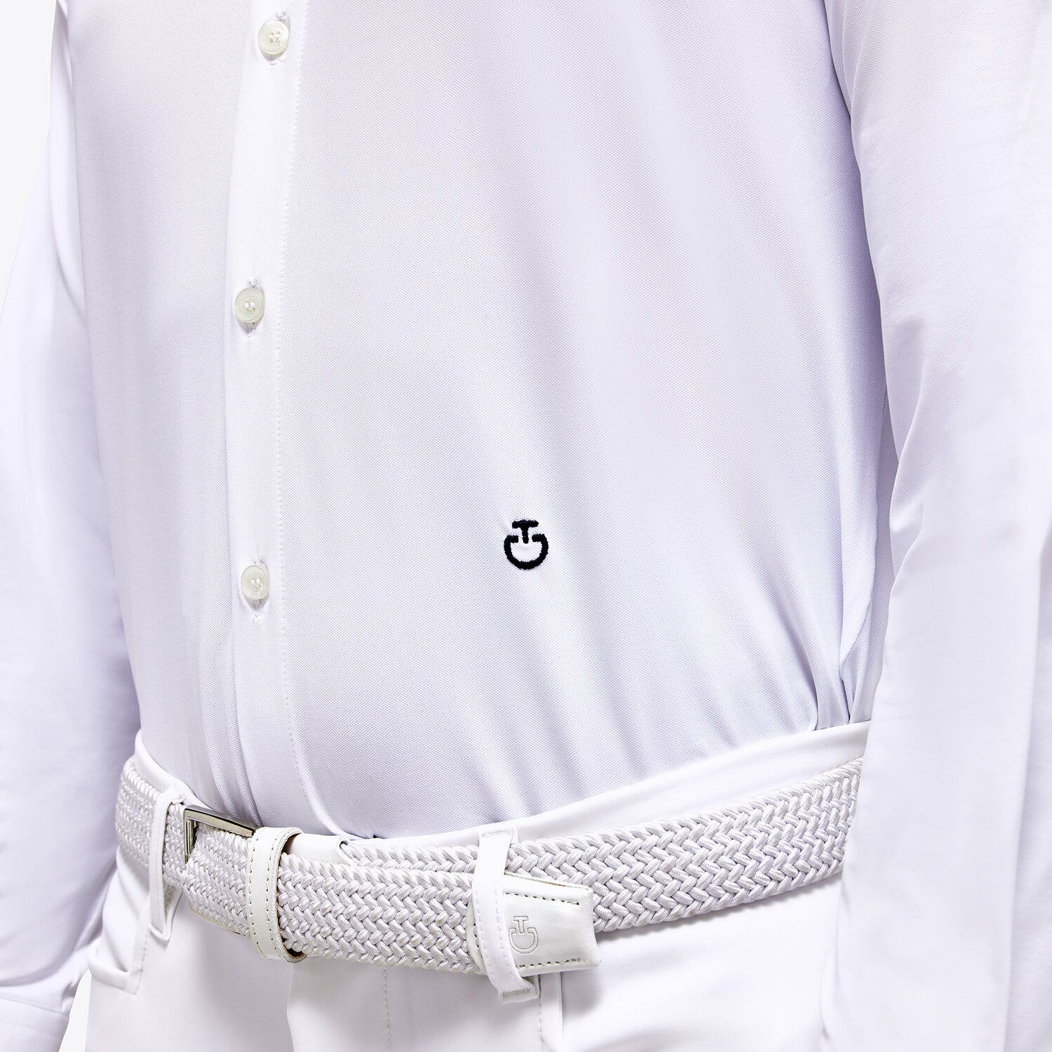 Cavalleria Toscana Men's competition shirt WHITE-4