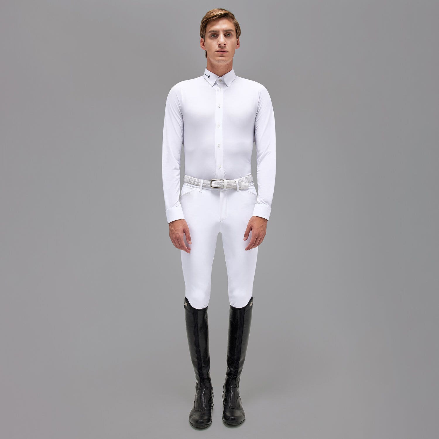 Cavalleria Toscana Revo Men's Competition Shirt WHITE-2