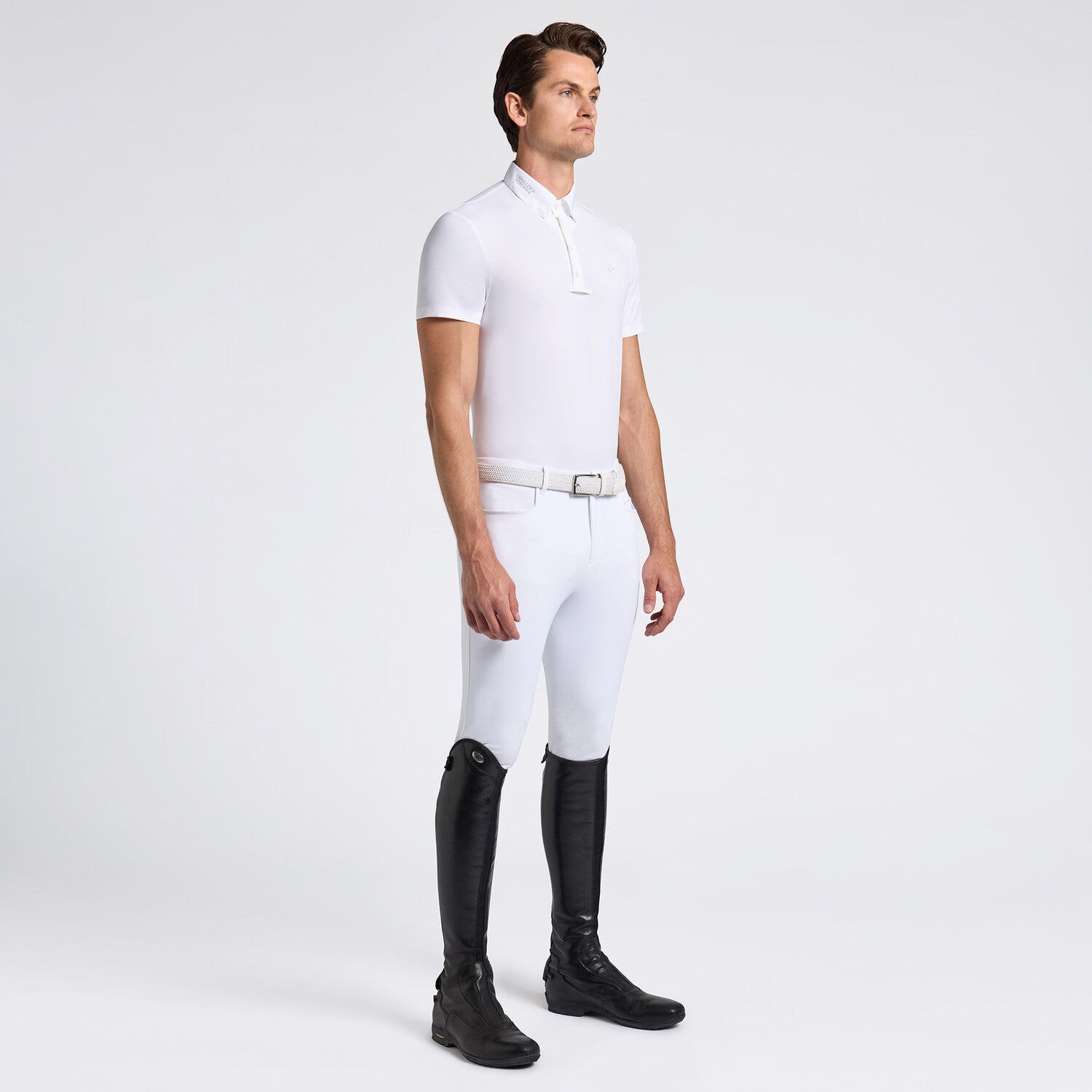 Cavalleria Toscana Cavalleria Toscana Men's Competition Shirt WHITE-1