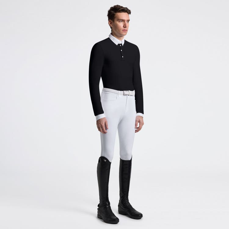 Cavalleria Toscana Men's Long Sleeve Competition Shirt