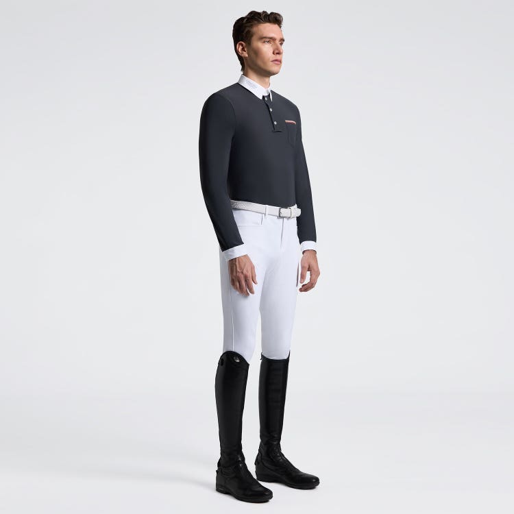 Men's Long Sleeve Riding Shirt with Pockets | Cavalleria Toscana