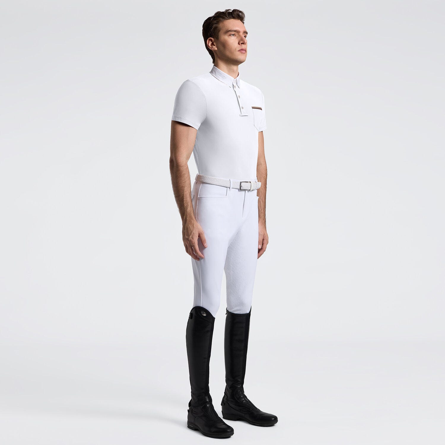 Men's Short Sleeve Riding Shirt with Pockets | Cavalleria Toscana