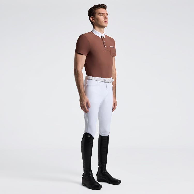Men's Short Sleeve Riding Shirt with Pockets | Cavalleria Toscana