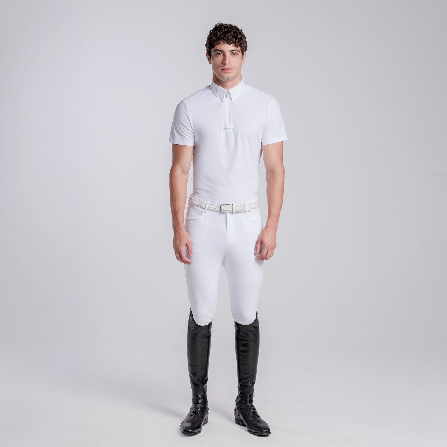Cavalleria Toscana Camicia da Competizione uomo a maniche corte da Uomo | Cavalleria Toscana WHITE-1