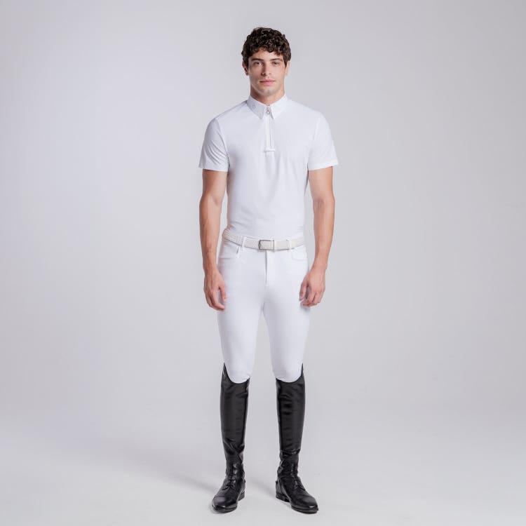 Cavalleria Toscana Camicia da Competizione uomo a maniche corte da Uomo | Cavalleria Toscana WHITE-1