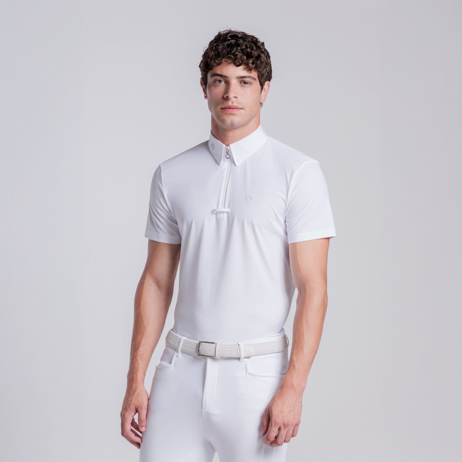 Cavalleria Toscana Camicia da Competizione uomo a maniche corte da Uomo | Cavalleria Toscana WHITE-2